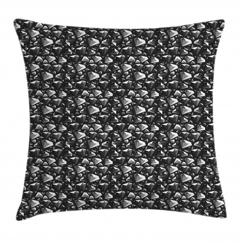 Low Poly Diamond Shapes Pillow Cover