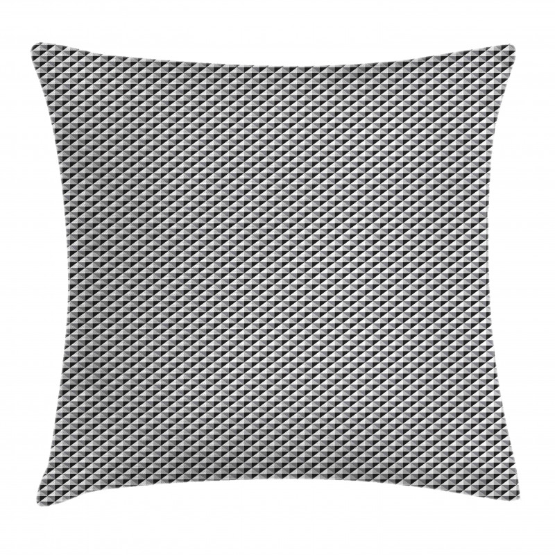 Diagonal Triangles Squares Pillow Cover