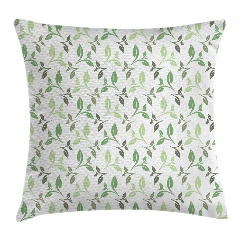 Tea Leaves Faded Colors Pillow Cover