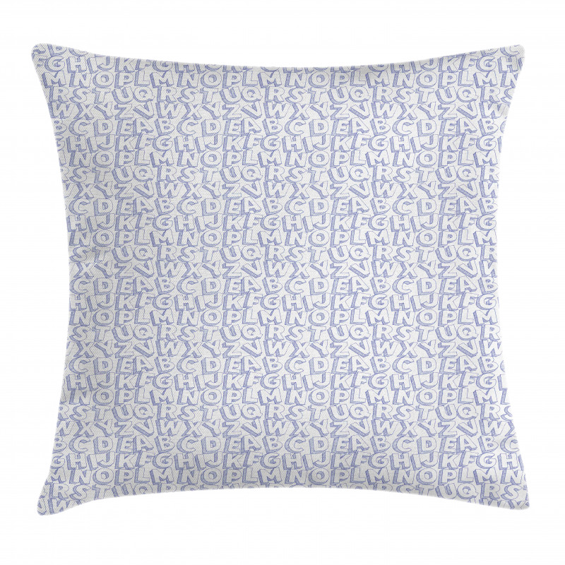 Uppercase Alphabet Letters Pillow Cover