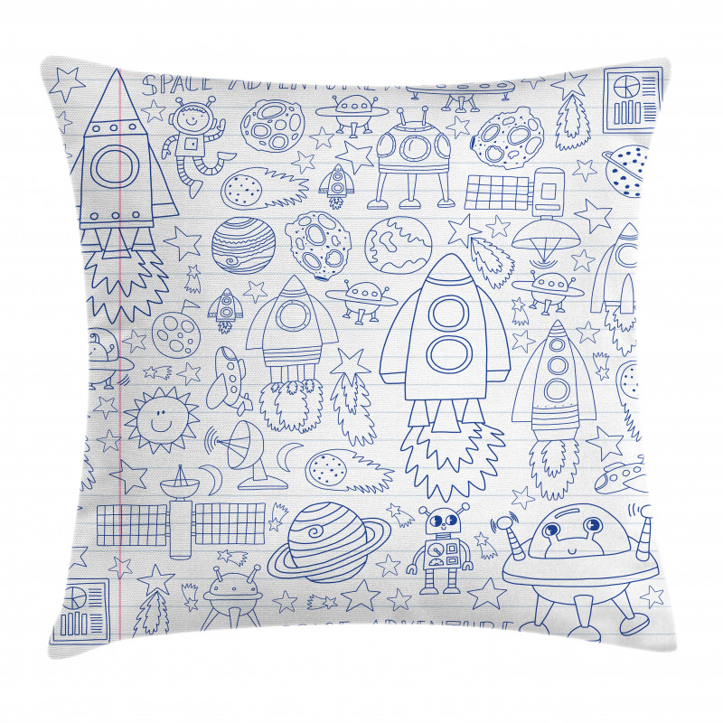 Cosmic Space Adventure Pillow Cover