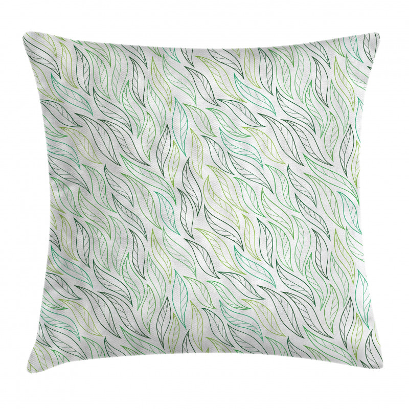 Modern Leaf Patterns Pillow Cover