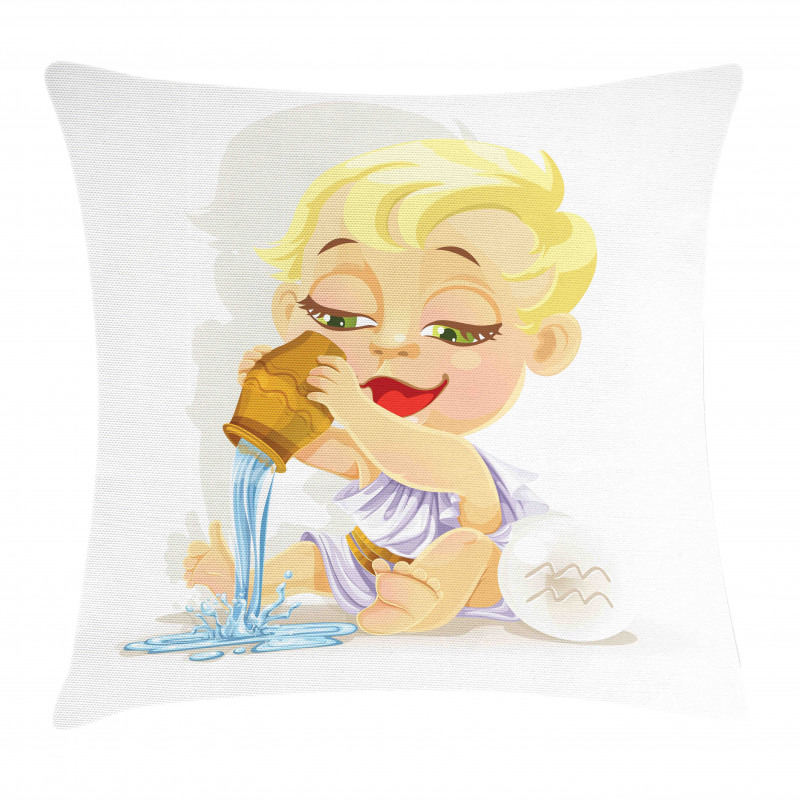 Baby Aquarius Zodiac Pillow Cover