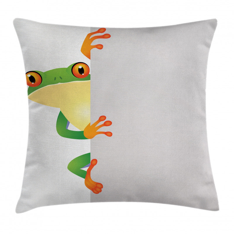 Frog Prince Reptiles Pillow Cover