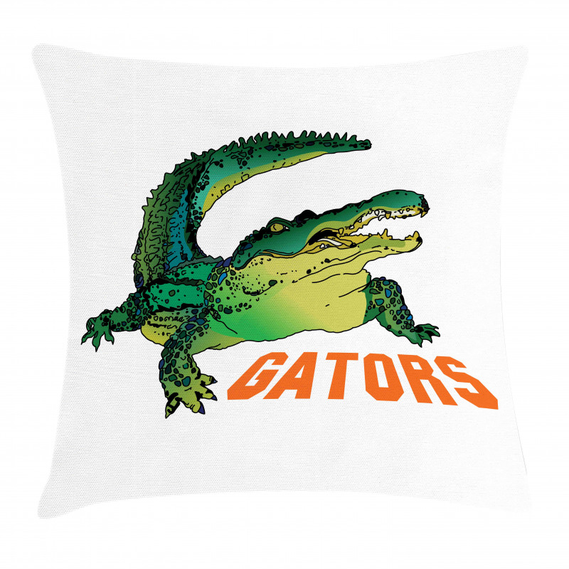 Wild Alligator Crocodile Pillow Cover