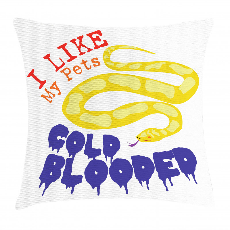 Majestic Snake in Wild Pillow Cover