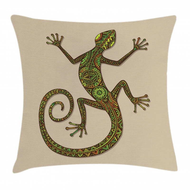 Lizard Pattern Pillow Cover