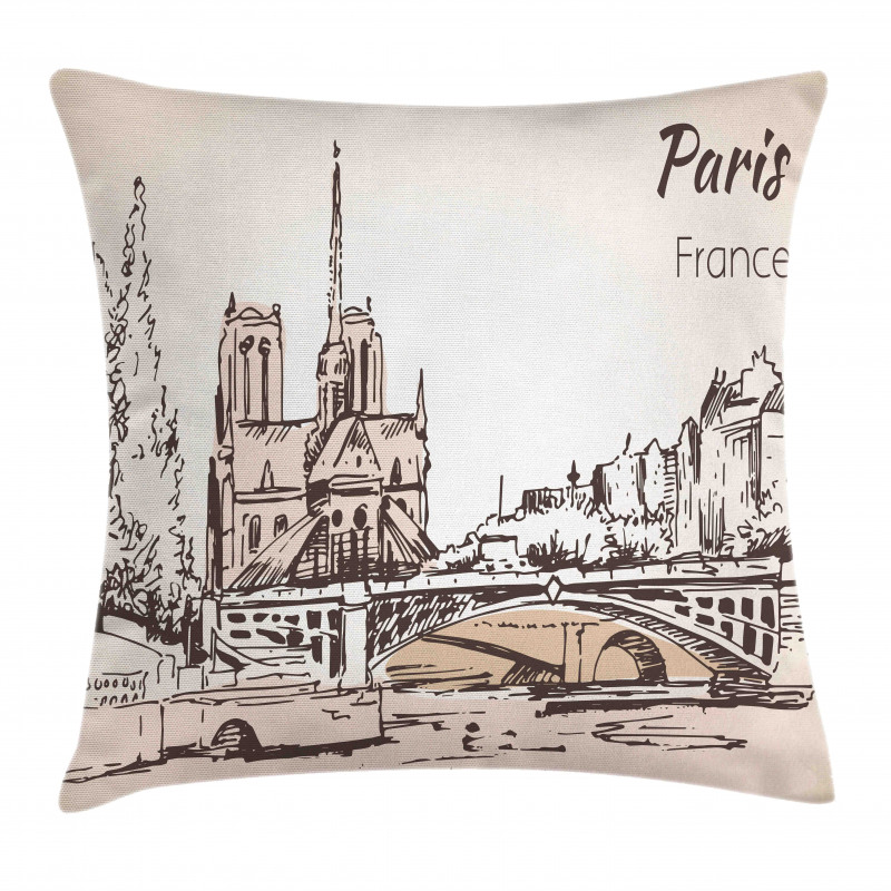 Art Cityscape Pillow Cover