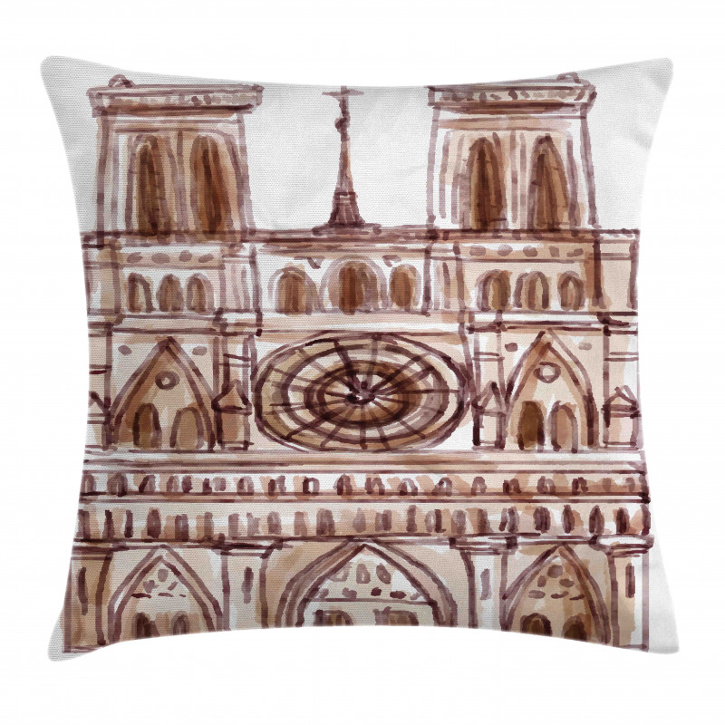 Landmark Sketch Pillow Cover