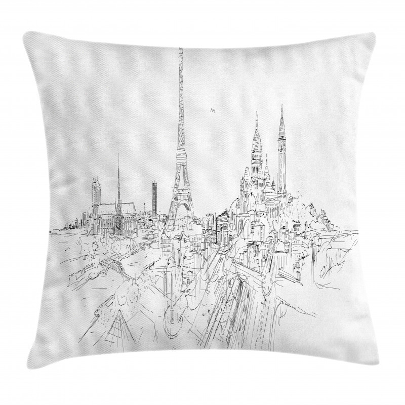 Cityscape Art Pillow Cover