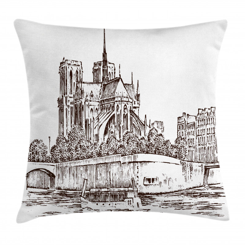 Old Engraved Pillow Cover