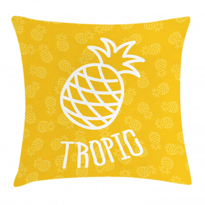 Exotic Pineapple Summer Pillow Cover
