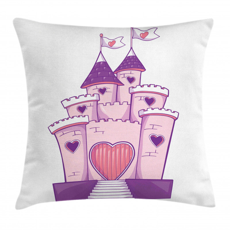 Cheerful Dreamy Fortress Pillow Cover