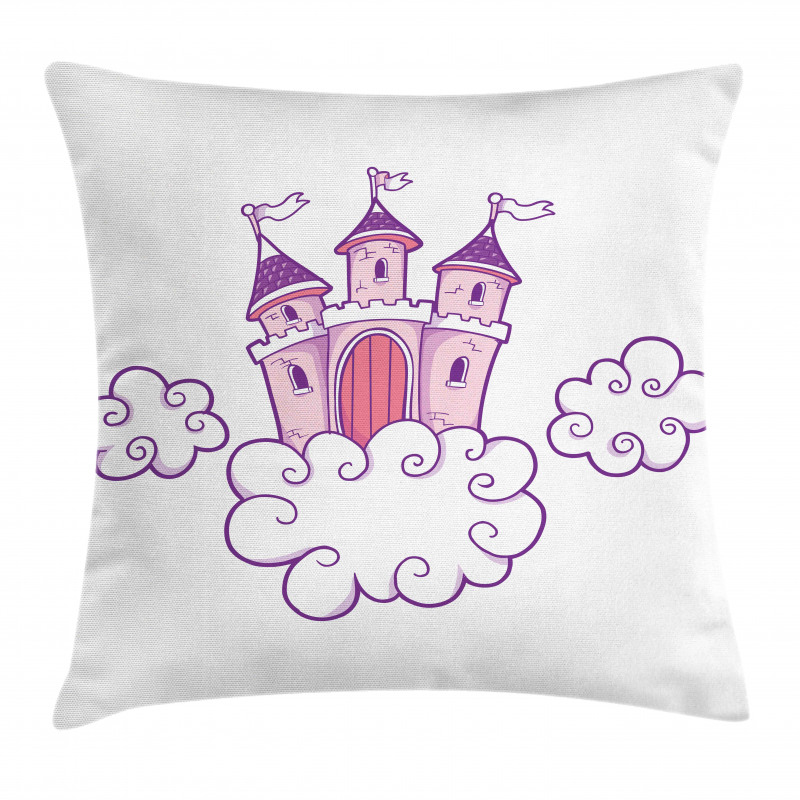 Dreamy Fortress Clouds Art Pillow Cover