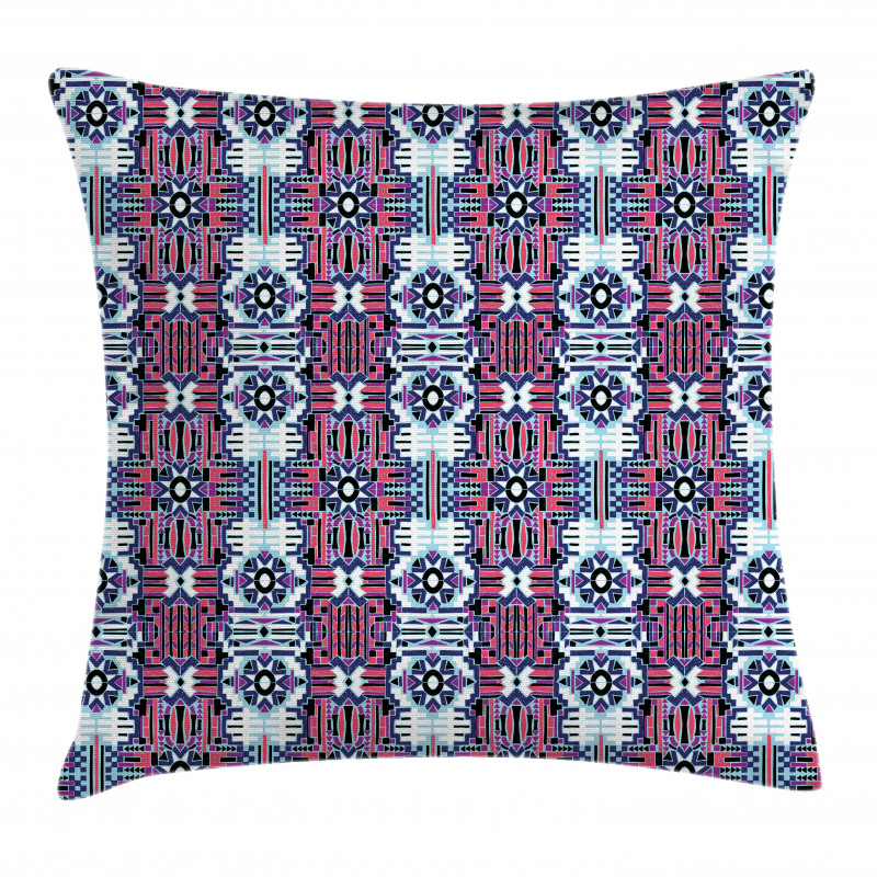 Rhythmic Modernized Tribal Pillow Cover