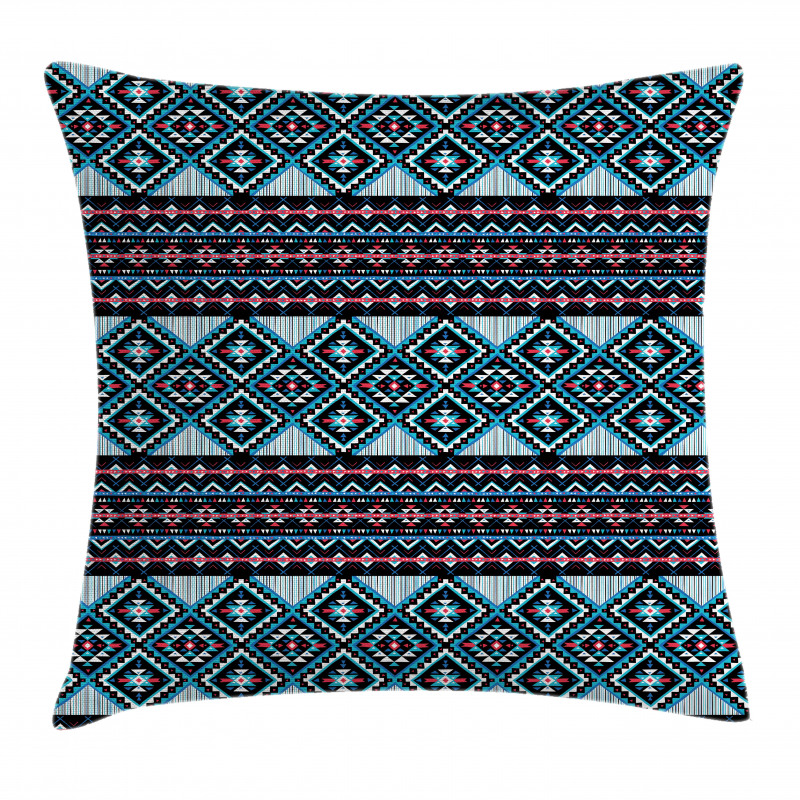 Geometric Triangles Ornate Pillow Cover