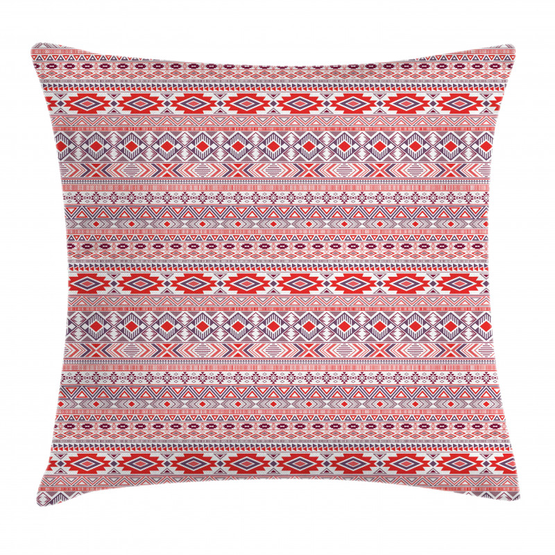 Repetitive Abstract Ethnic Pillow Cover