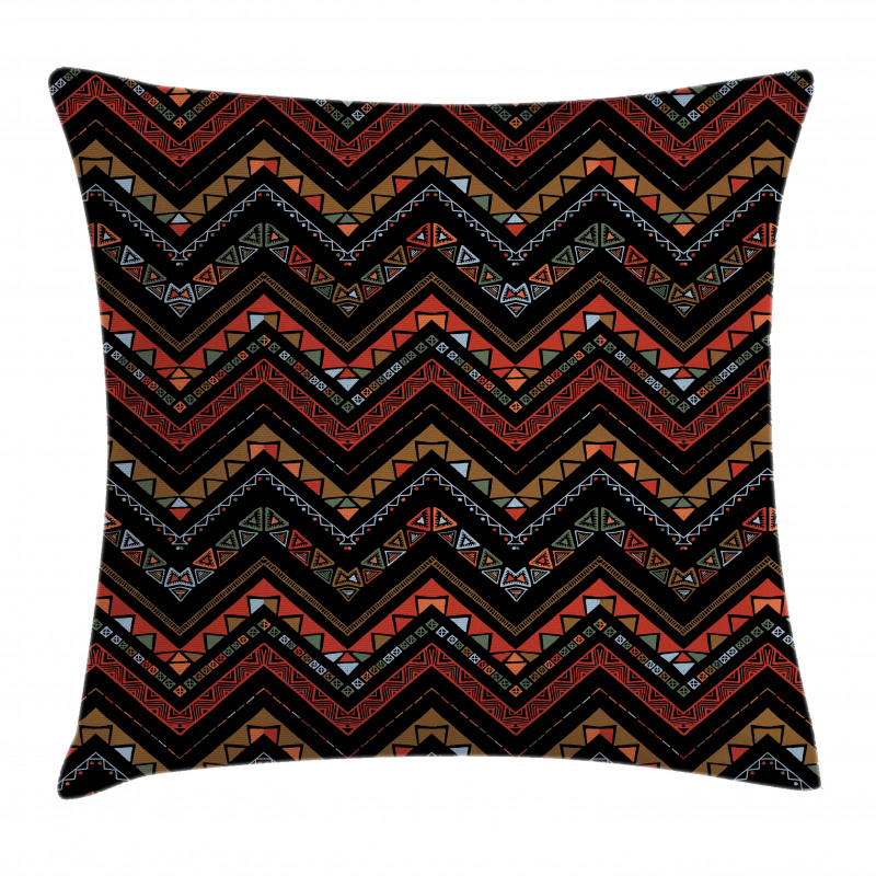 Ethnical Zigzag Chevron Art Pillow Cover