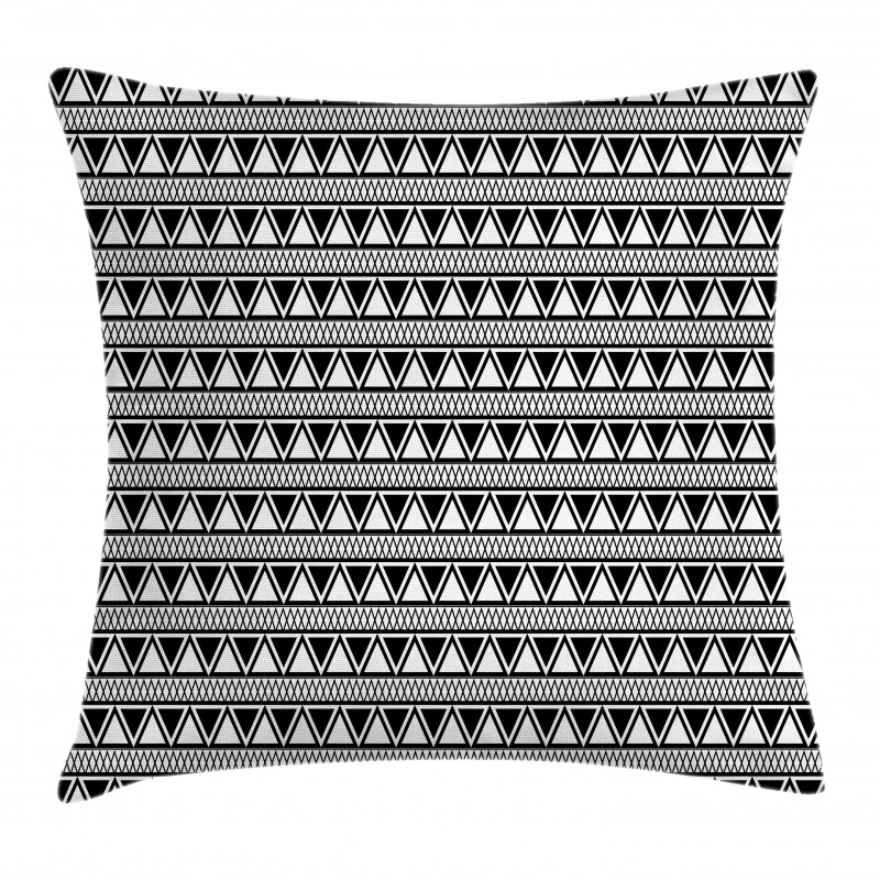 Monochromatic Triangles Art Pillow Cover