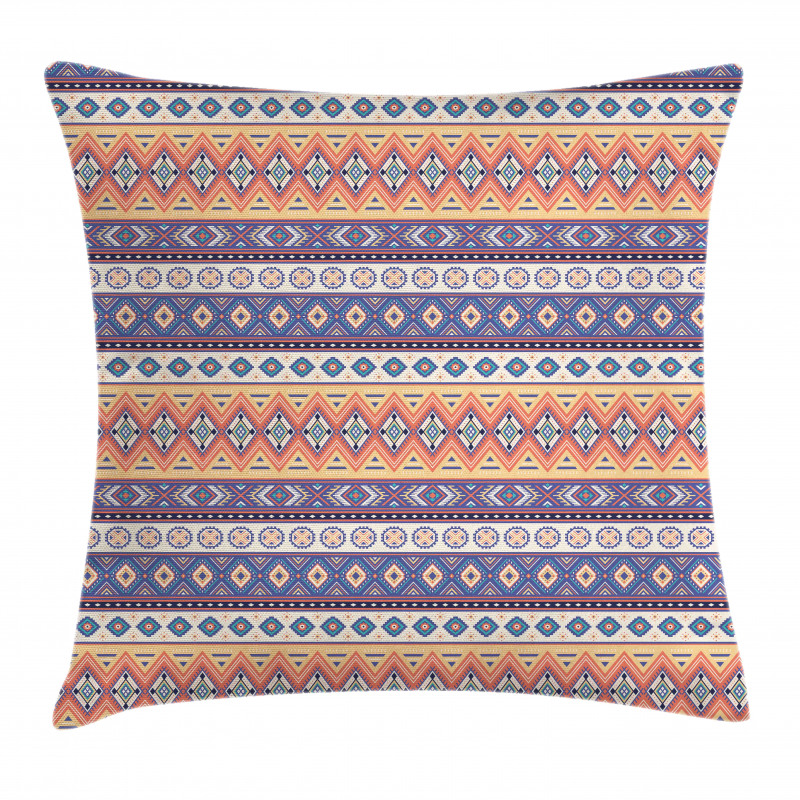 Mexican Inspired Lines Art Pillow Cover