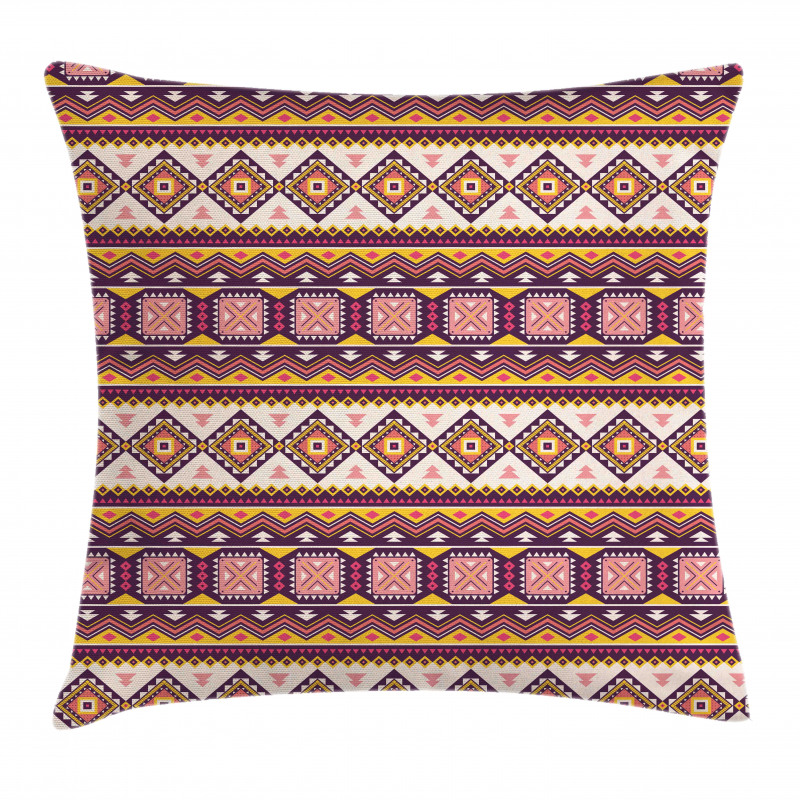 Triangles Vibrant Tone Art Pillow Cover