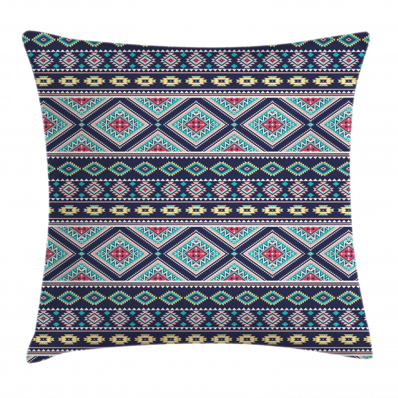 Folkloric Geometrical Art Pillow Cover