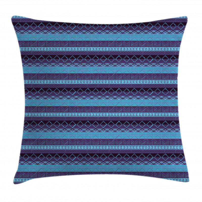 Zigzags Diamond Shapes Strips Pillow Cover