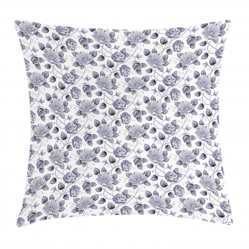 Vintage Roses Floral Art Pillow Cover