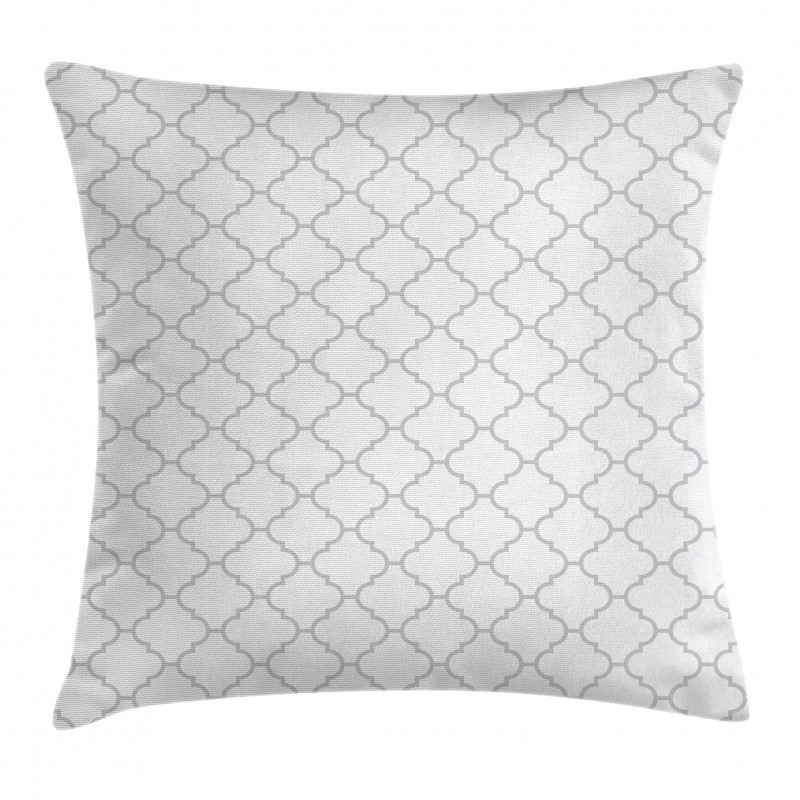 Monochrome Damask Pattern Pillow Cover