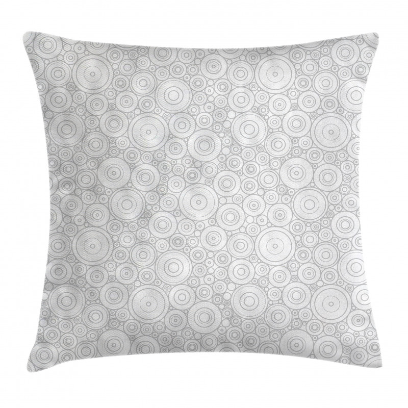 Geometric Circles Retro Pillow Cover