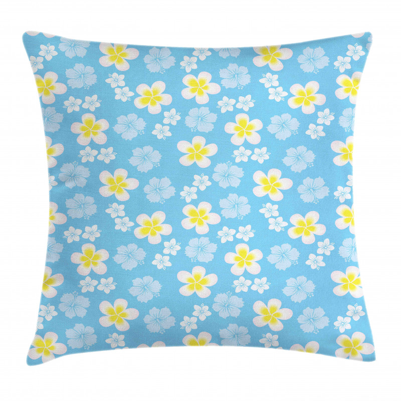 Freshening Soft Tone Flowers Pillow Cover