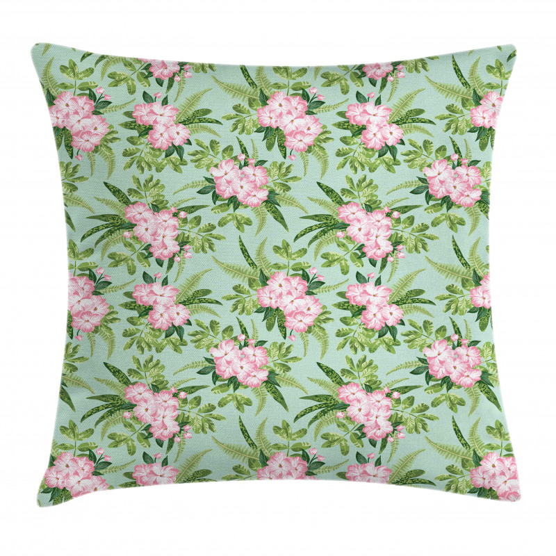Hibiscus Blooming Bouquets Pillow Cover
