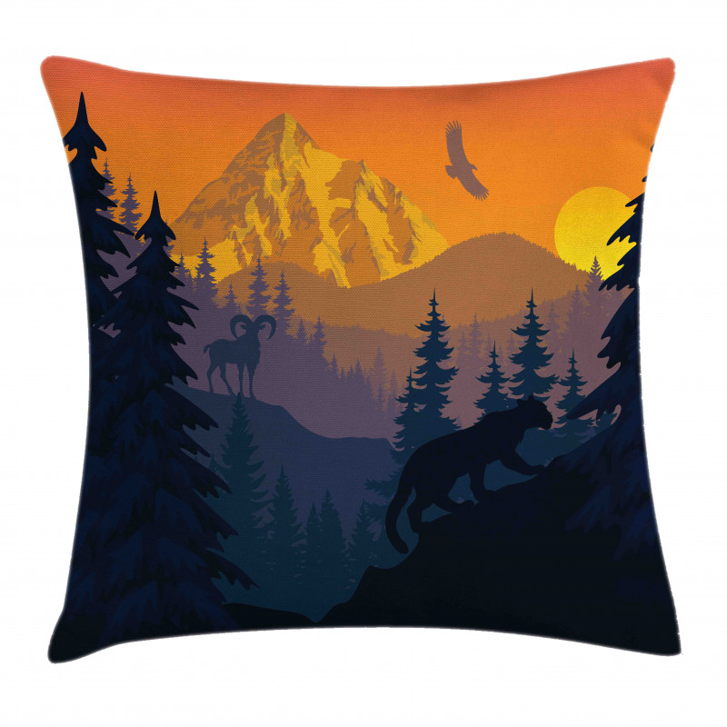 Wild Nature Landscape Art Pillow Cover