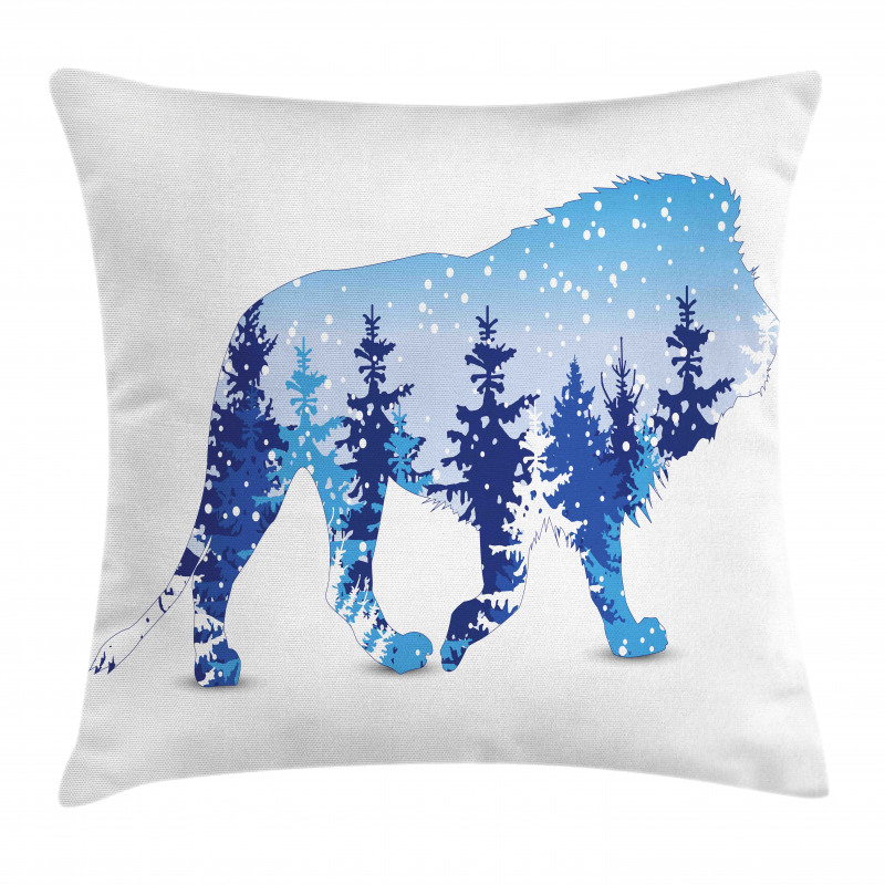 Winter Woods as Animal Pillow Cover