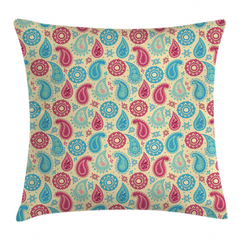 Flowers Design Pillow Cover