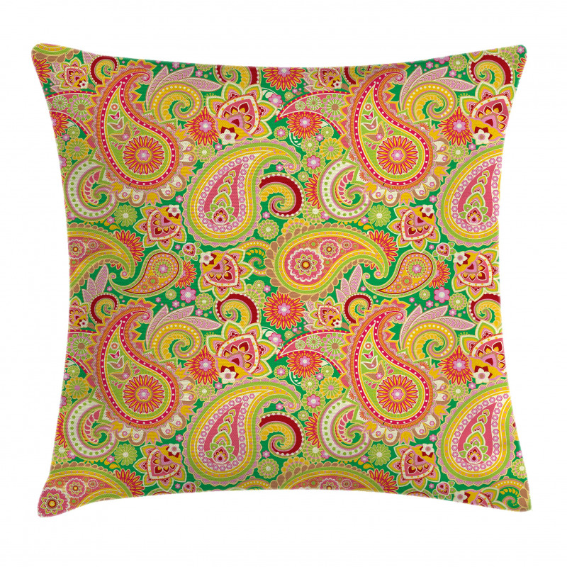 Colorful Vintage Pillow Cover
