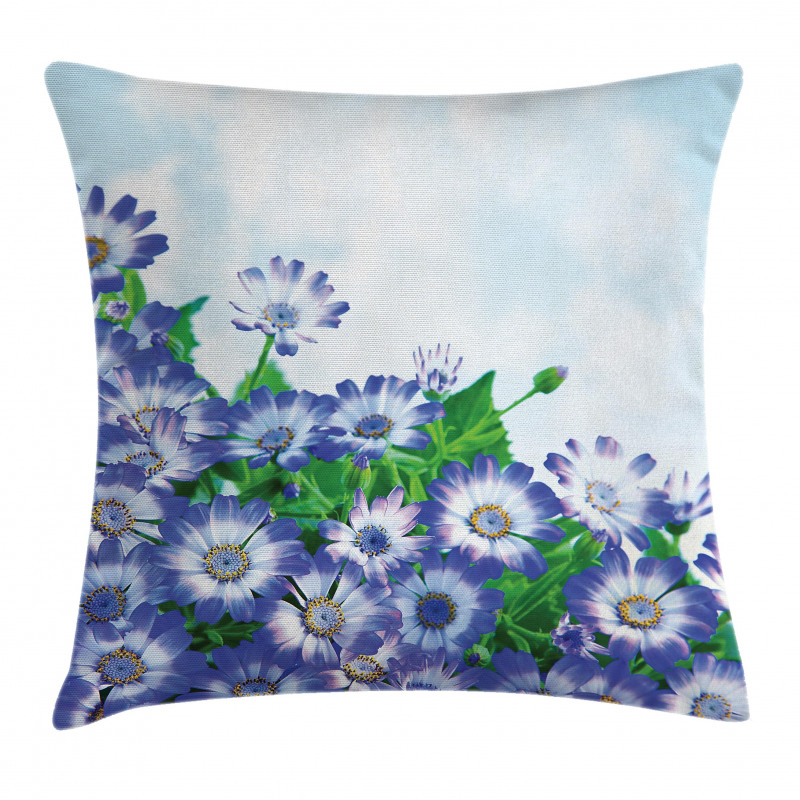Wildflowers in Grass Pillow Cover