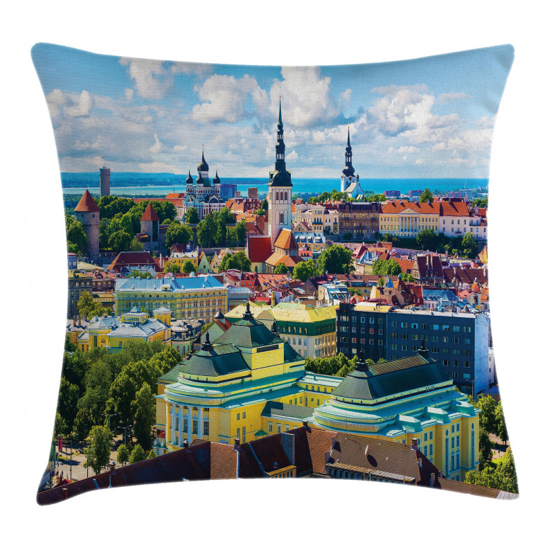 Town Tallinn Estonia Pillow Cover