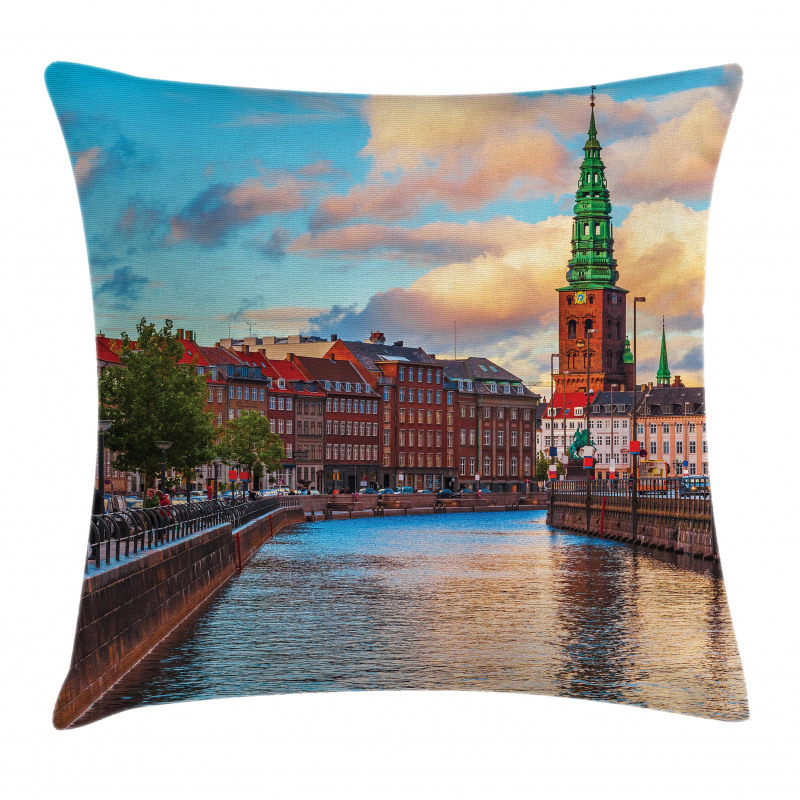 Sunset of Copenhagen Pillow Cover
