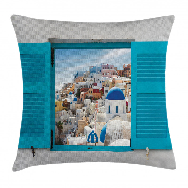 Window Old Shutters Pillow Cover