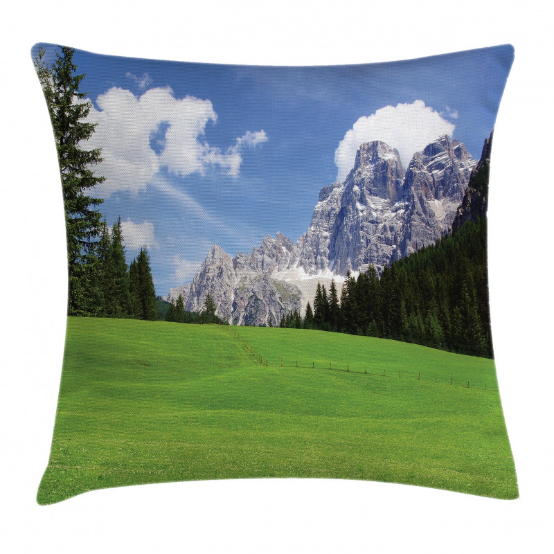 Rural Country Mountain Pillow Cover