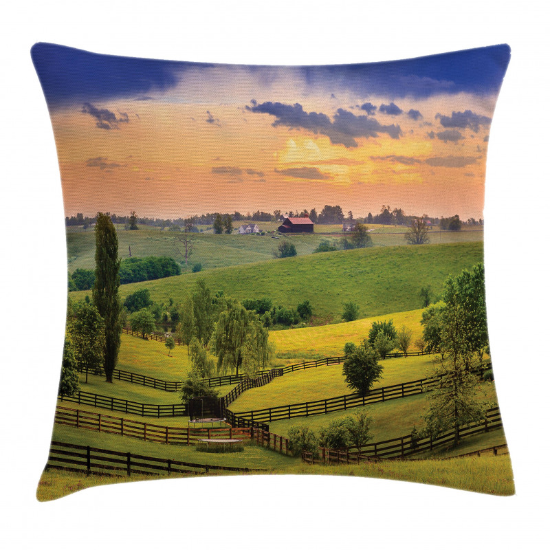 Surreal Countryside Pillow Cover