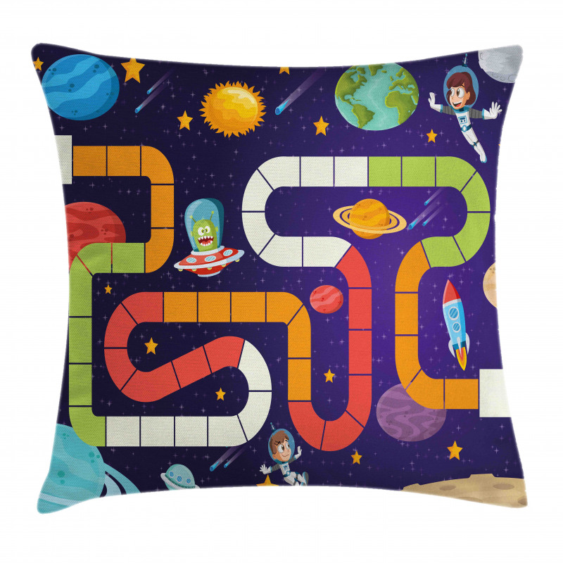 Cartoon Style Children Flying Pillow Cover