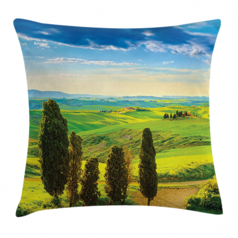 Rural Sunset in Italy Pillow Cover