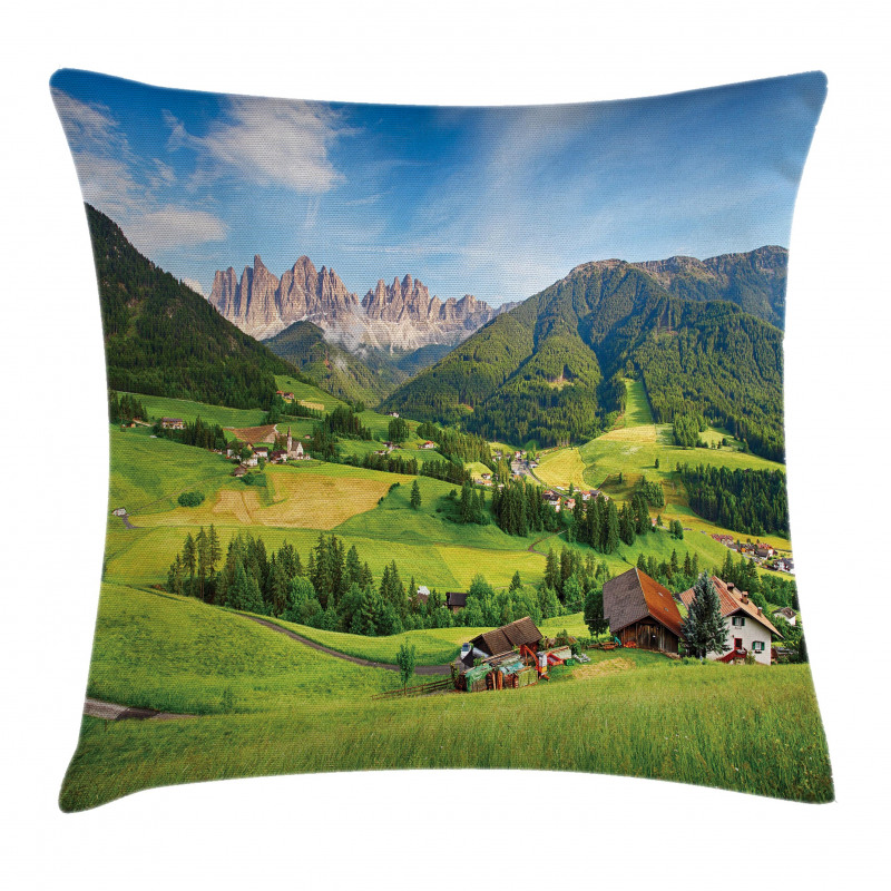 Alps in the Spring Pillow Cover