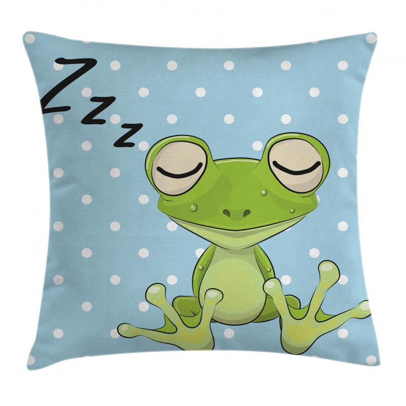 Frog Prince Polka Dots Pillow Cover