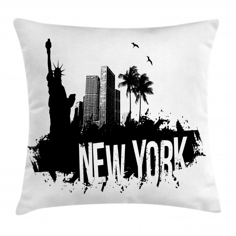 Cool Calligraphic Layout Pillow Cover