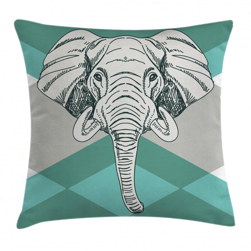 Minimalist Boho Elephant Pillow Cover