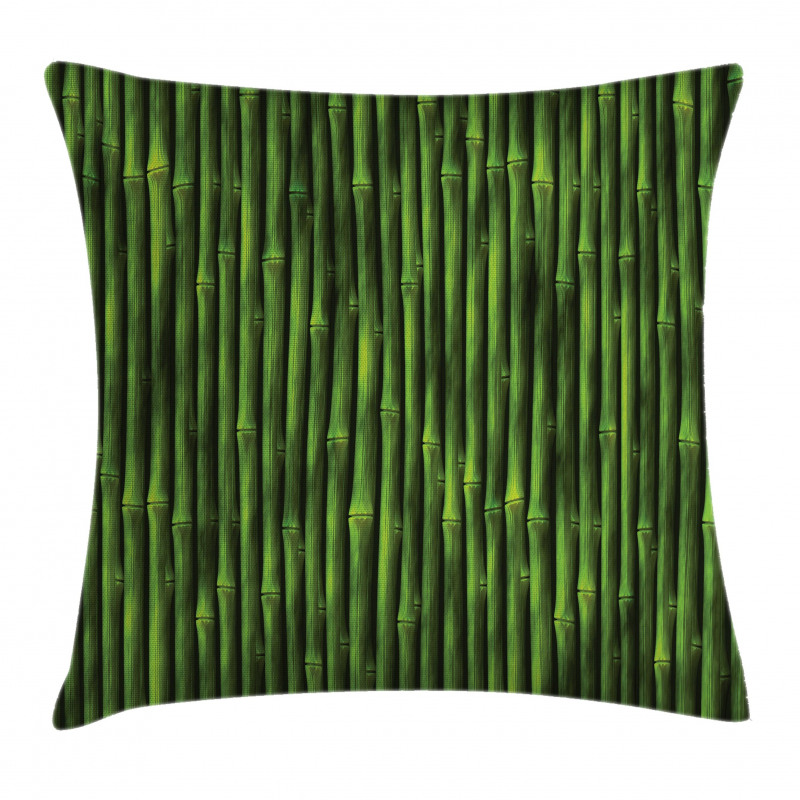 Tropical Bamboo Stems Pillow Cover
