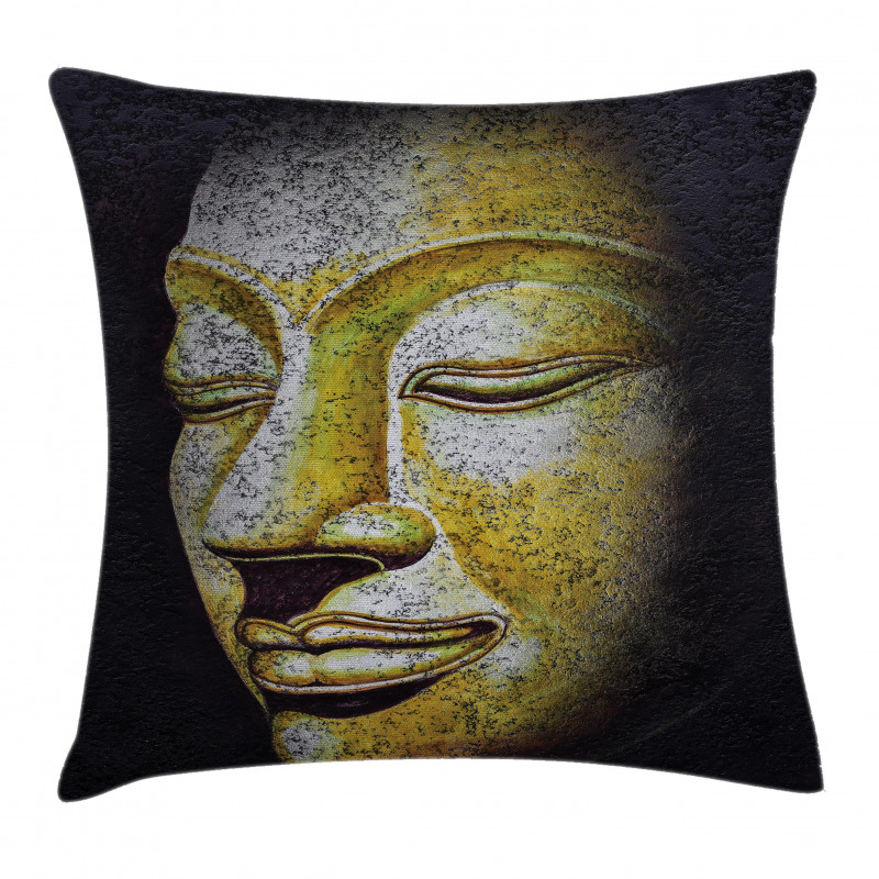 Old Ancient Gothic Statue Pillow Cover